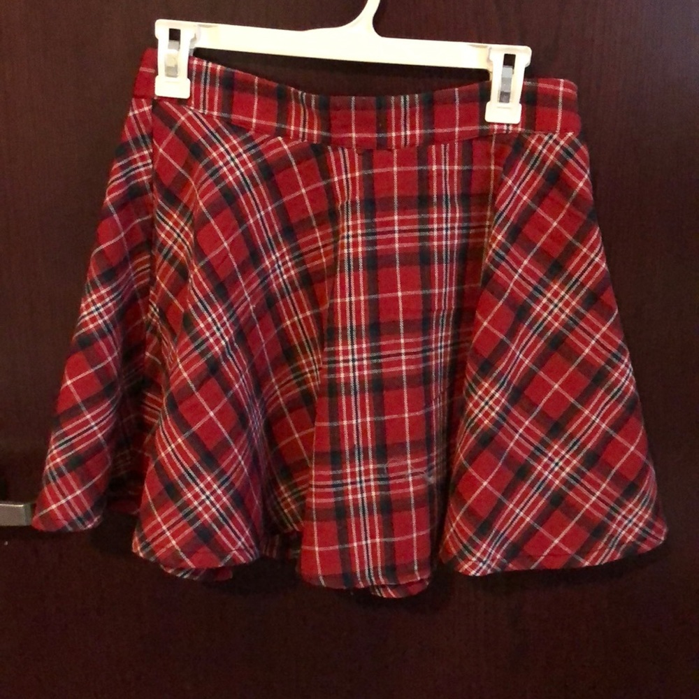 Plaid mini skirt
